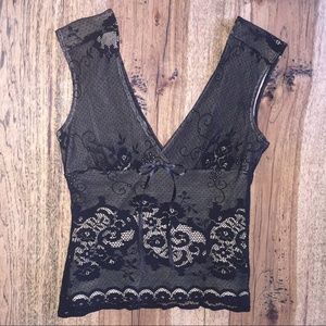 BCBG Lace crop top